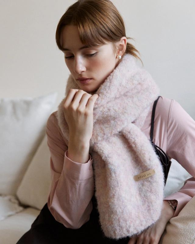 ADAUL - [11/28 이후 결제 건 12/16 예약배송] Shibori hairy soft long muffler - 5color
