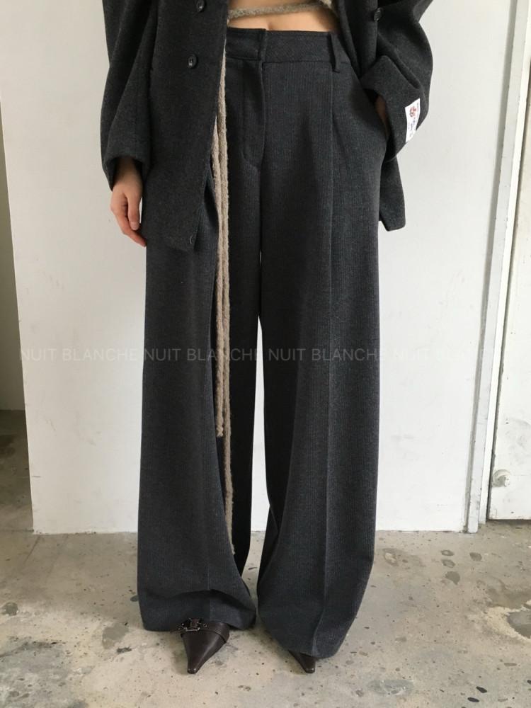 BREATHE 브리드 24FW 헤링 핀턱 팬츠 (2 color)