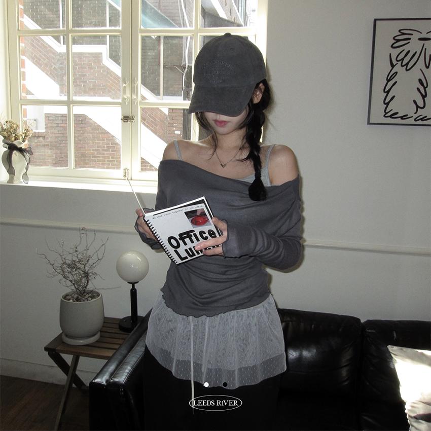 멜트 시스루 오프 t (3color)