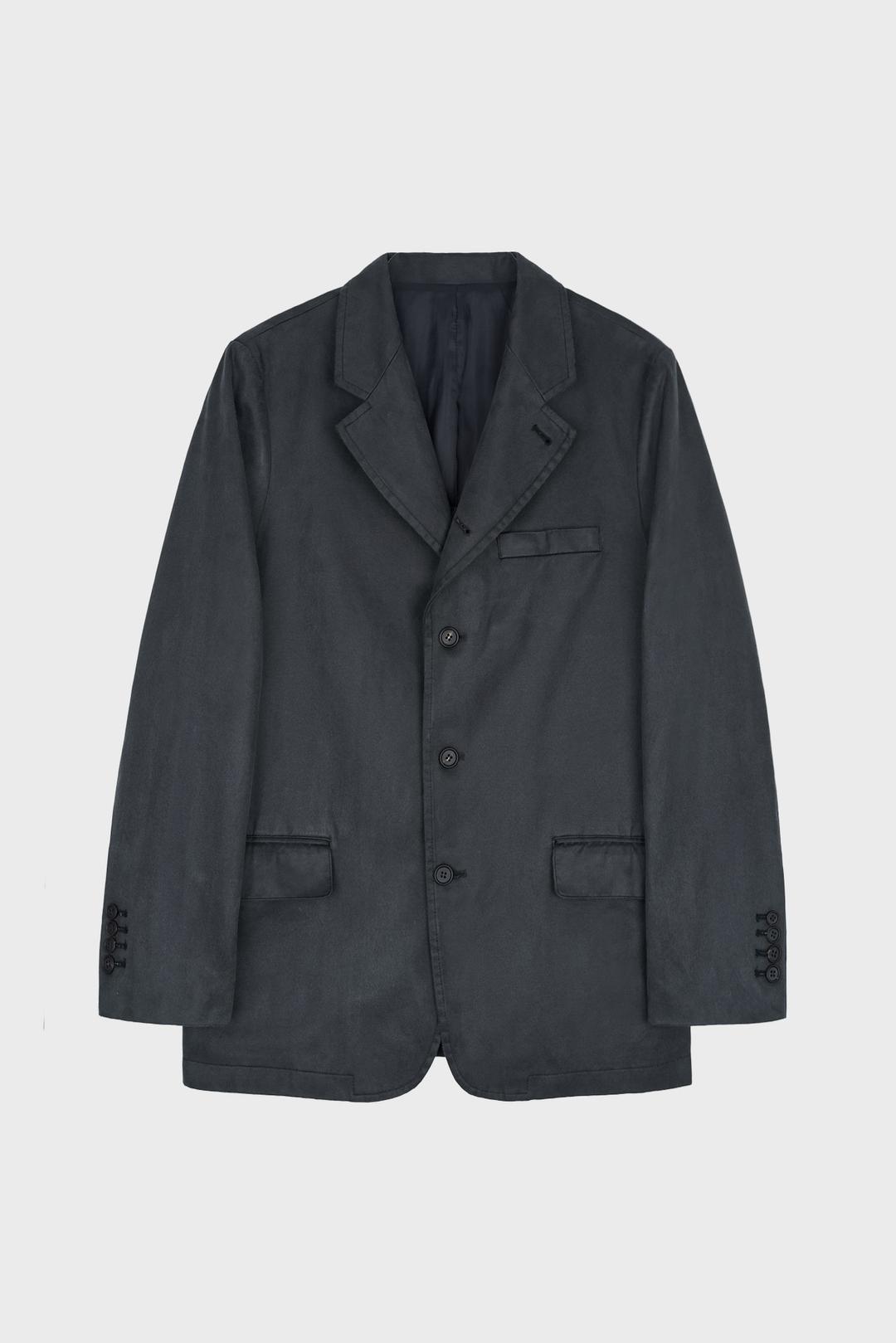 JUDE FAUX LEATHER BLAZER