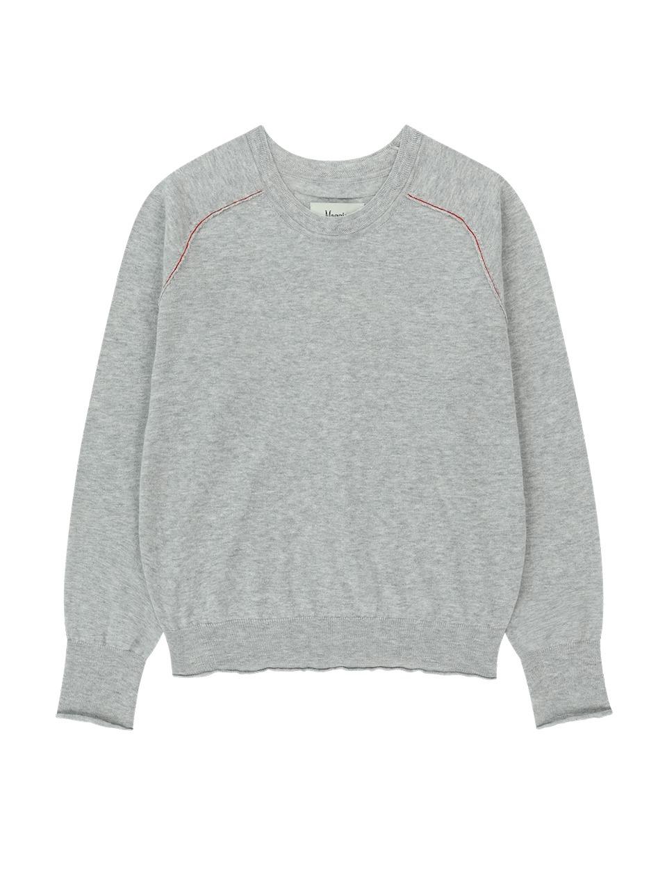 Linen Stitch R-pullover (Grey)