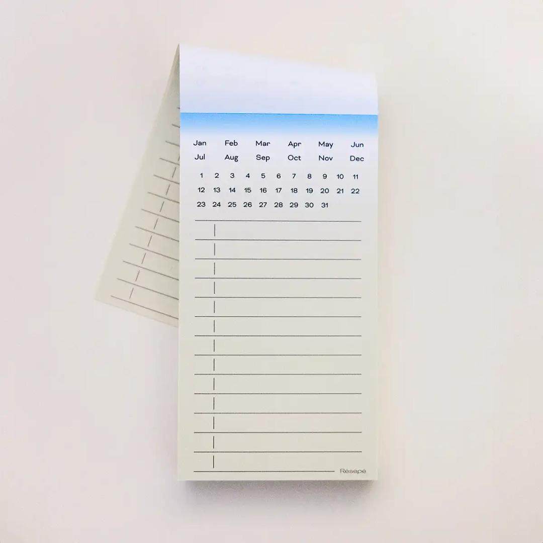 Monthly Schedule Memopad / 1 (Sky)