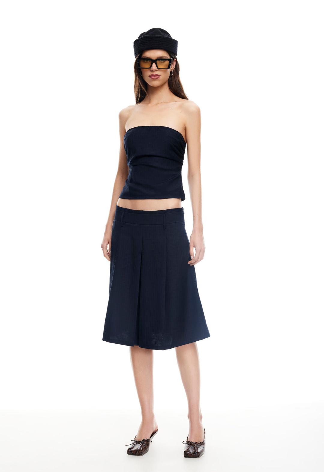 WILD WEST MIDI - MIDNIGHT PLAID - XS / MIDNIGHT PLAID