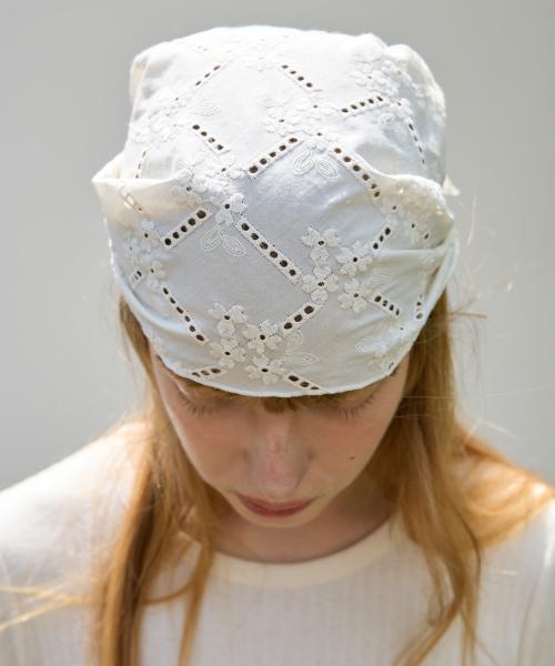 Embroidered Lace Scarf