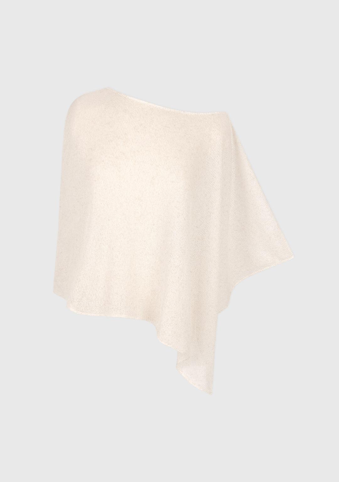 2nd) Rosh Cape Shawl Top Oat Beige