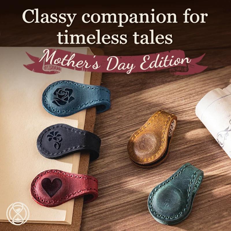 Miablossom - TimelessMark - LAST DAY SALE 75% - Personalized Magnetic Leather Bookmark