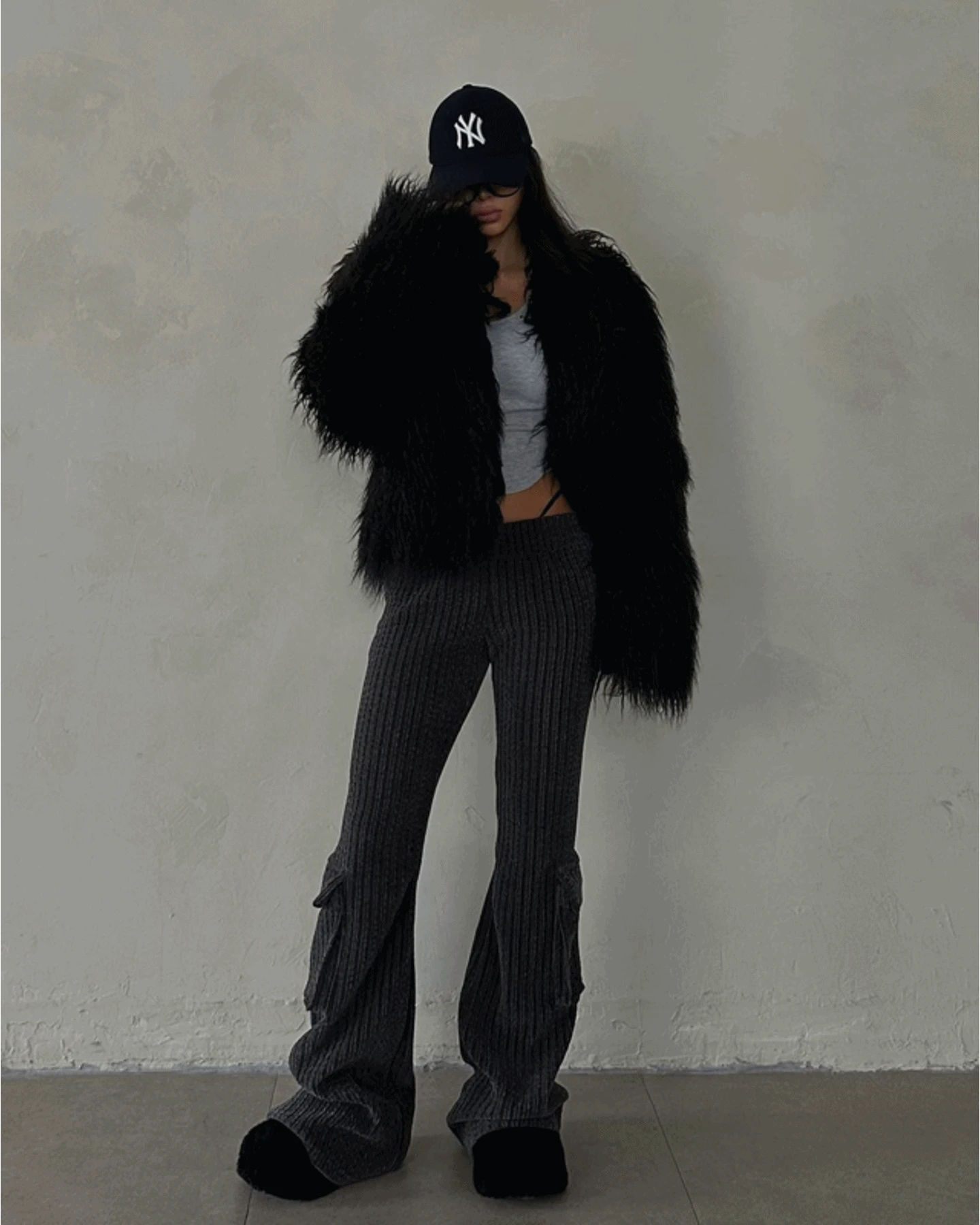 웜 골덴 카고 부츠컷 팬츠