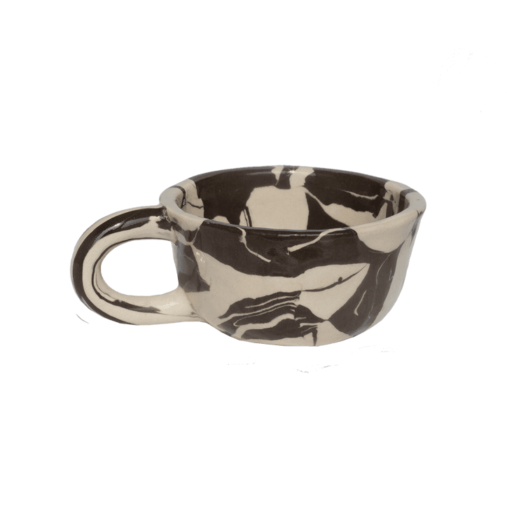 [폴리가든] Latte Mug Marble Black L