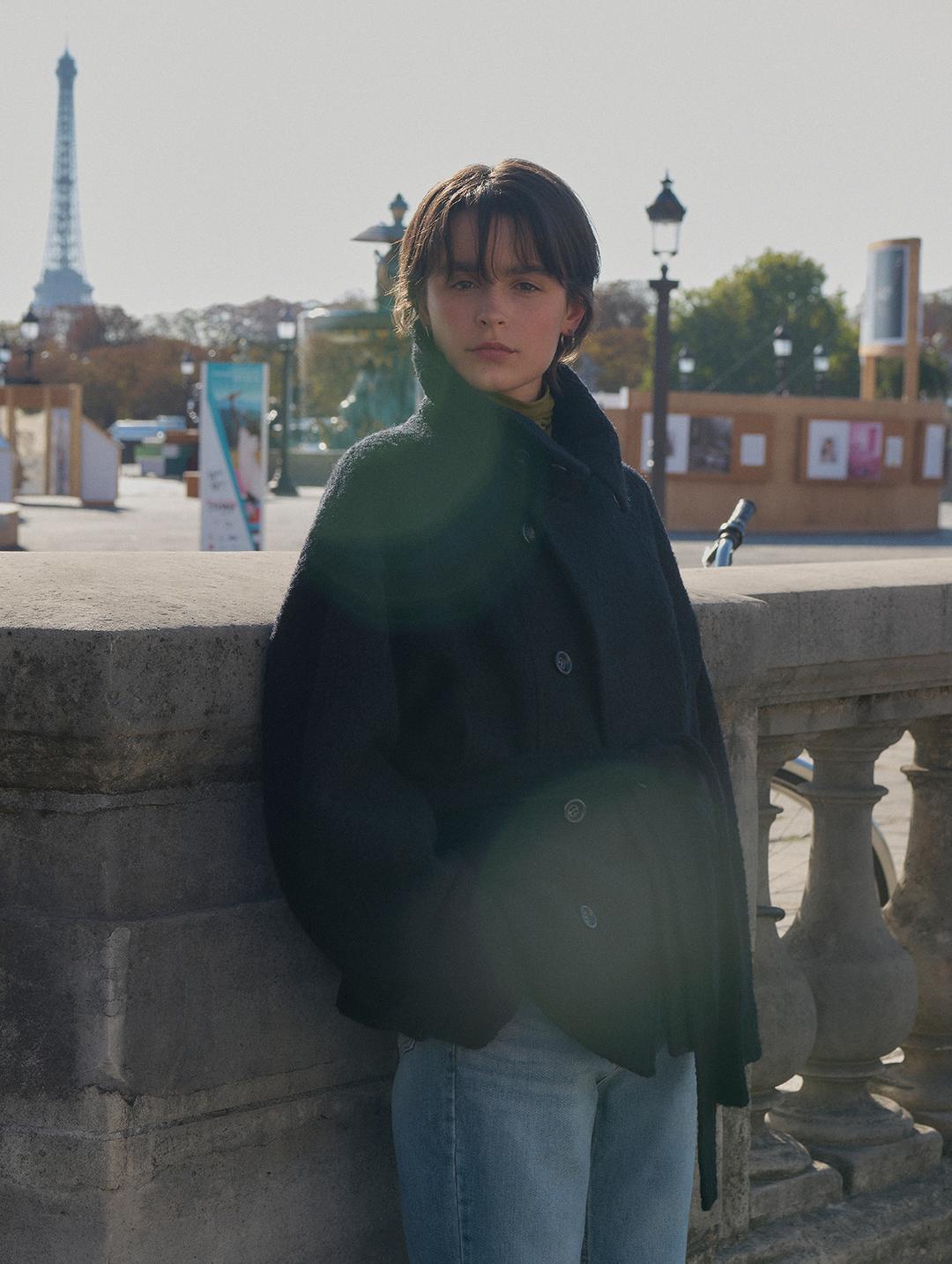 12/5 예약배송_Alpaca Wool High-neck belted half coat_black