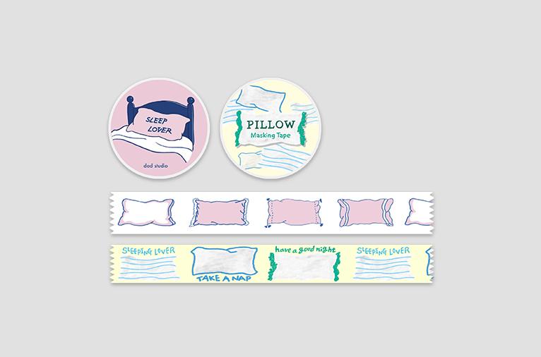[도드스튜디오] BIG cushion masking tape (20mm) (3차입고)