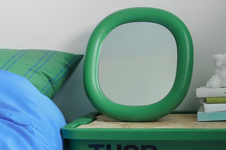 오르미 버블미러 미드센츄리 모던 트레이 오브제 화장 벽거울 벽걸이 탁상거울