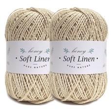 니뜨 소프트 린넨 뜨개실 70g x 2p