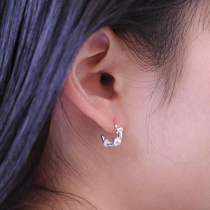 Knot ball earring (Small)