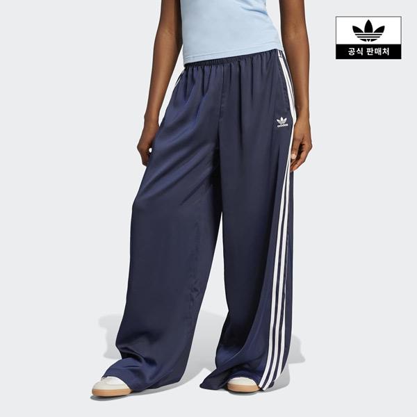 [아디다스코리아공식] JD0881 아디컬러 새틴 와이드 레그 트랙 팬츠