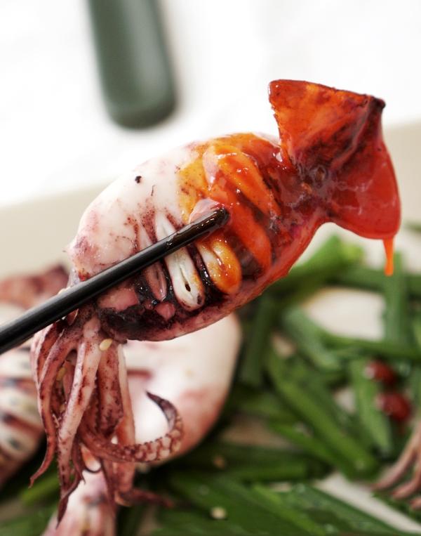 통째로 쪄먹는 초코 총알오징어 1kg