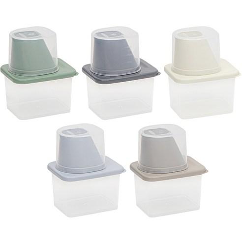 이지앤프리 클린킵 잡곡통 냉장고정리용기 385ml x 5종 세트 - 잡곡통/시리얼통 | 쿠팡