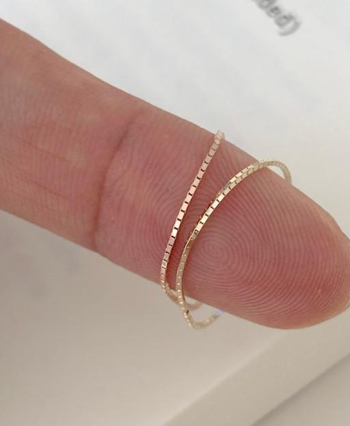 신상할인/14K골드 슬림 금 체인반지