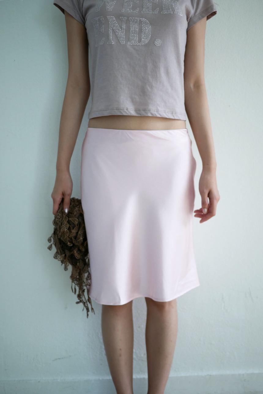 vive satin skirt (2color)