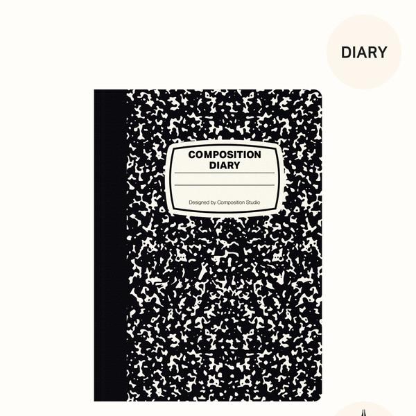 만년형 컴포지션 폴드 6개월 다이어리