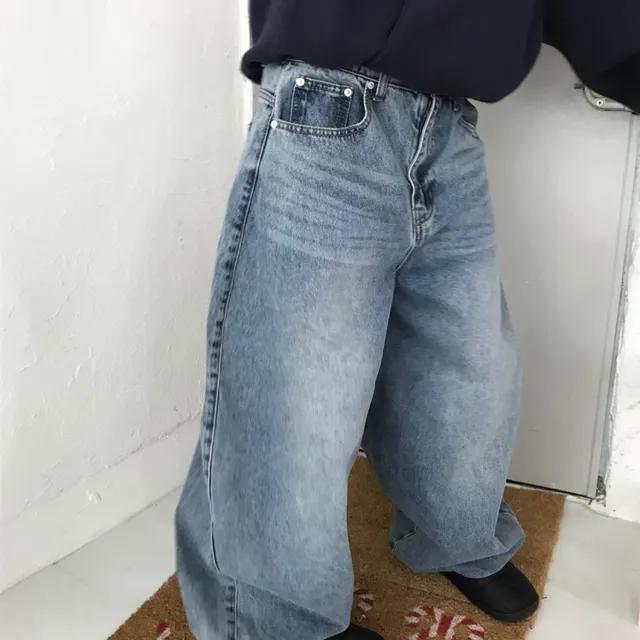 크로스 배기 벌룬 데님 (3color)