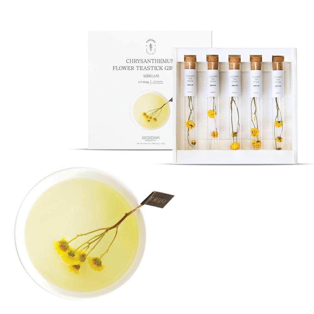 꽃을담다 국화꽃차 선물세트 국화티스틱(스틱형) 5개입
