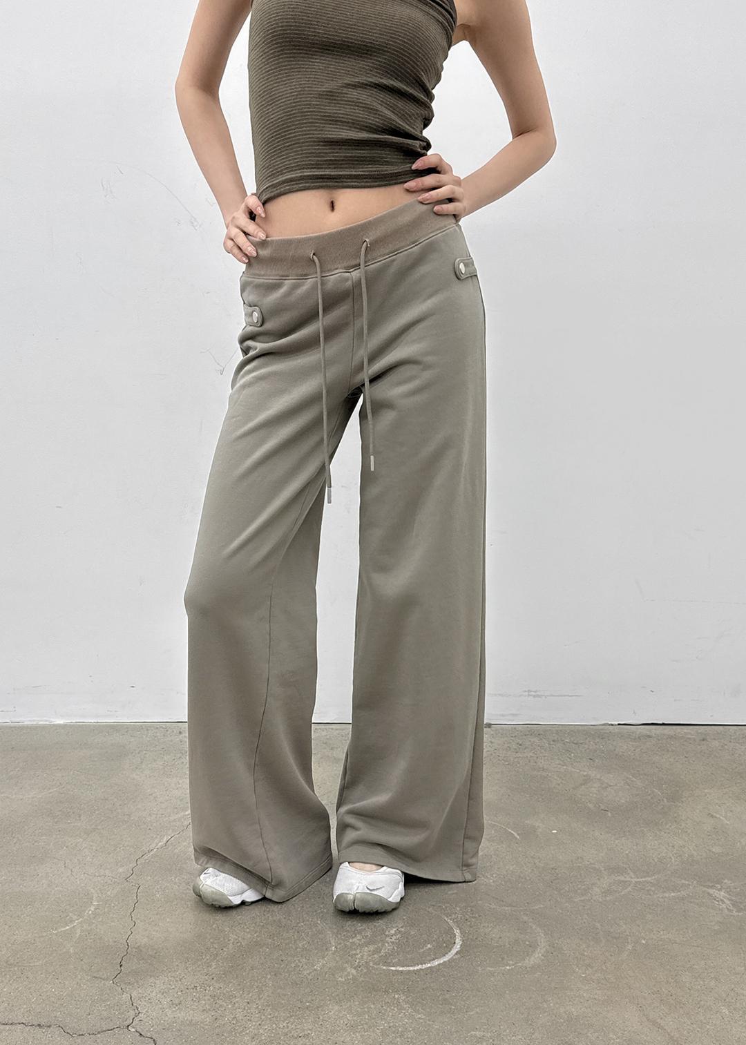 [MADE] 키히 비죠 스트레이트 밴딩팬츠 *