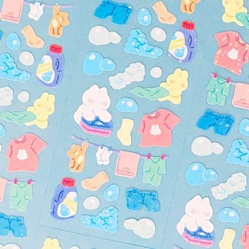 트윙클 세탁 꼬앵 칼선 스티커