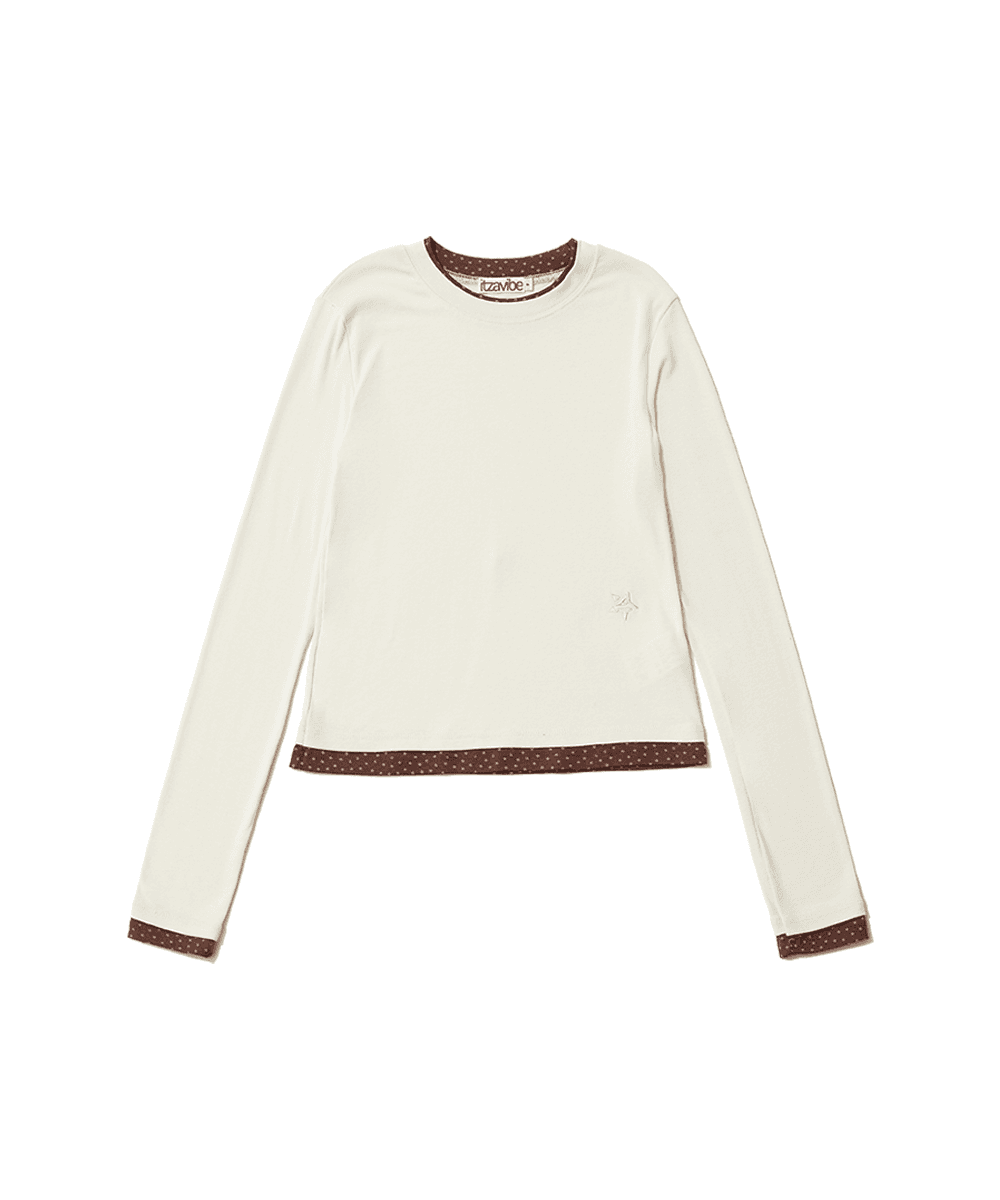 STAR LAYERED LONG SLEEVE - CREAM