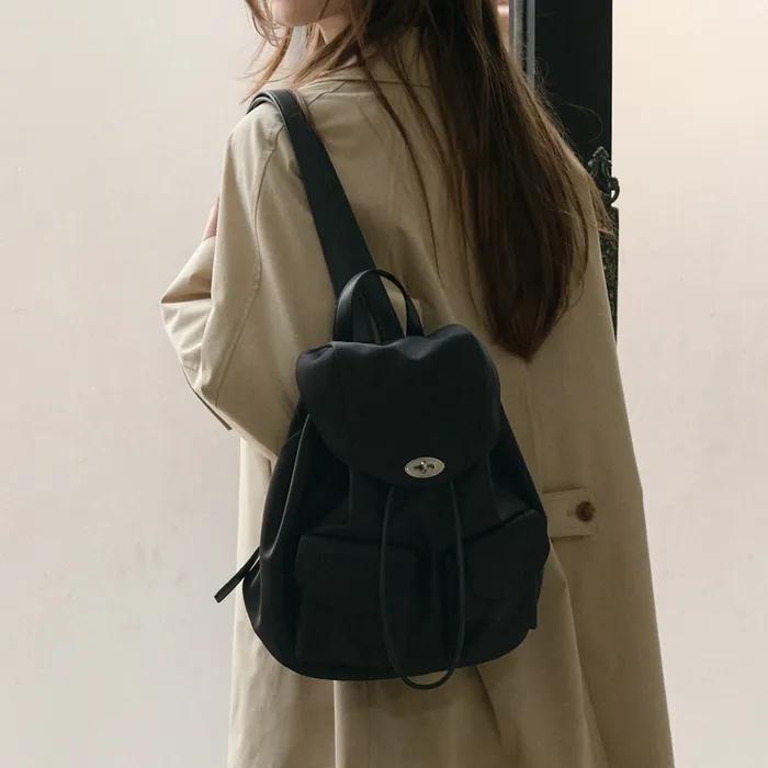 클래식 턴락 백팩 블랙