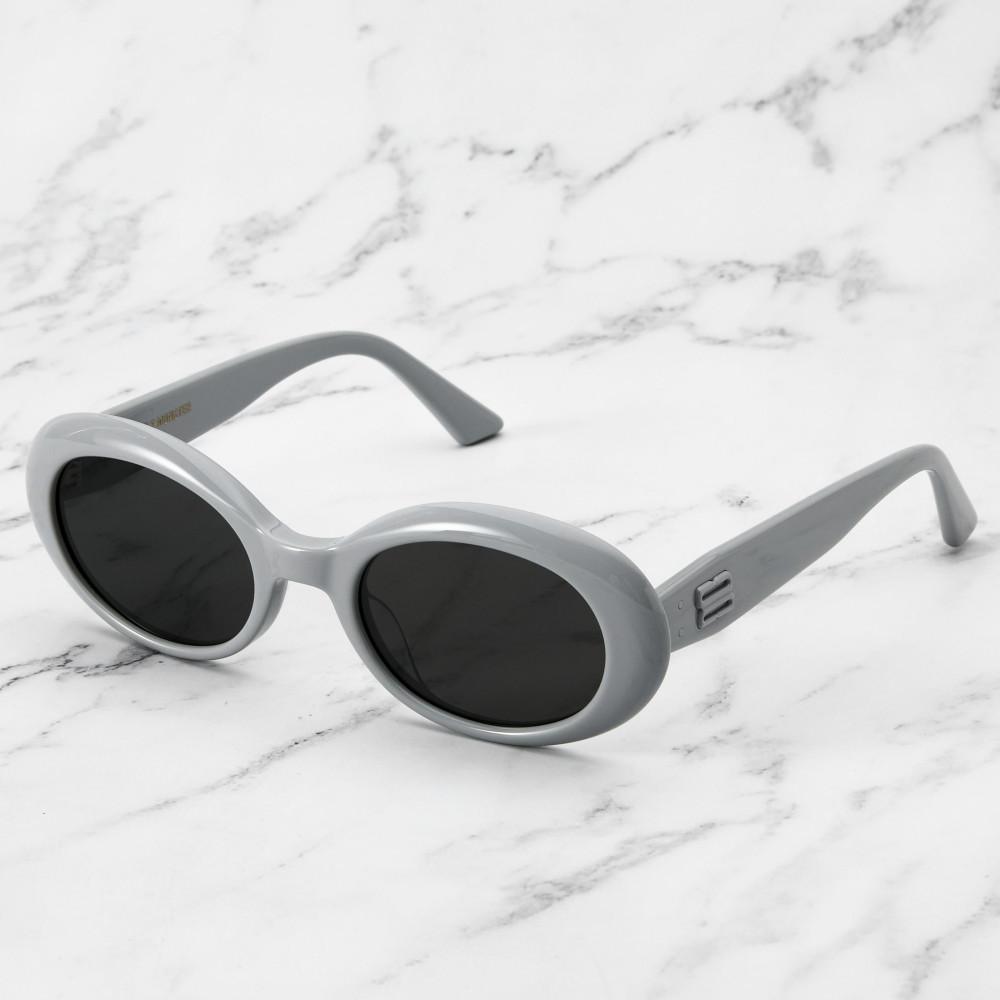 젠틀몬스터 라모드 LA MODE G6 패션 유니크 오발 그레이 뿔테 남자 여자 선글라스