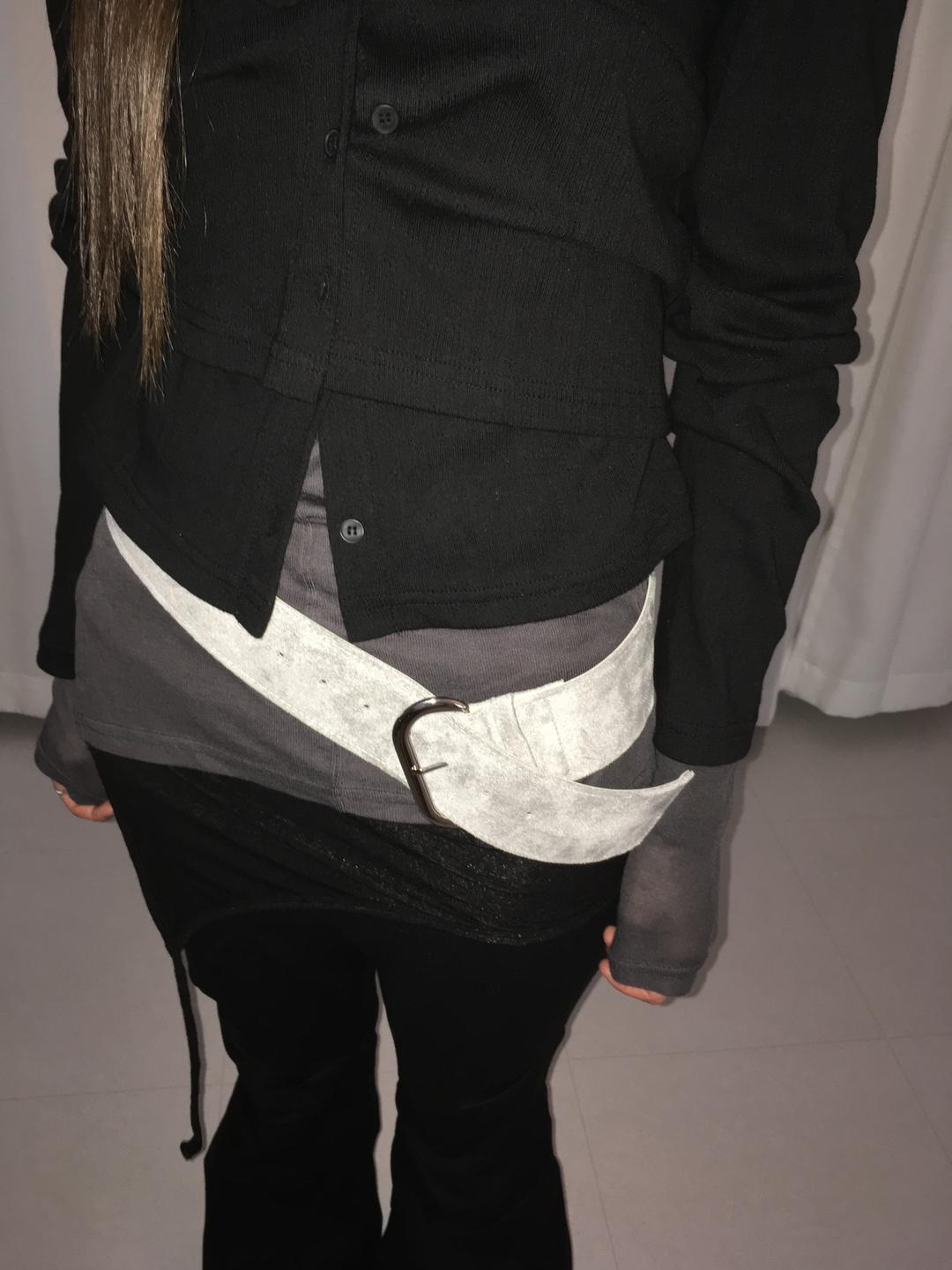 WIDE SUEDE BELT