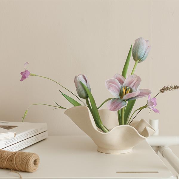 에포크 이케바나 침봉꽂이 화병 디자인 꽃병 인테리어 세라믹