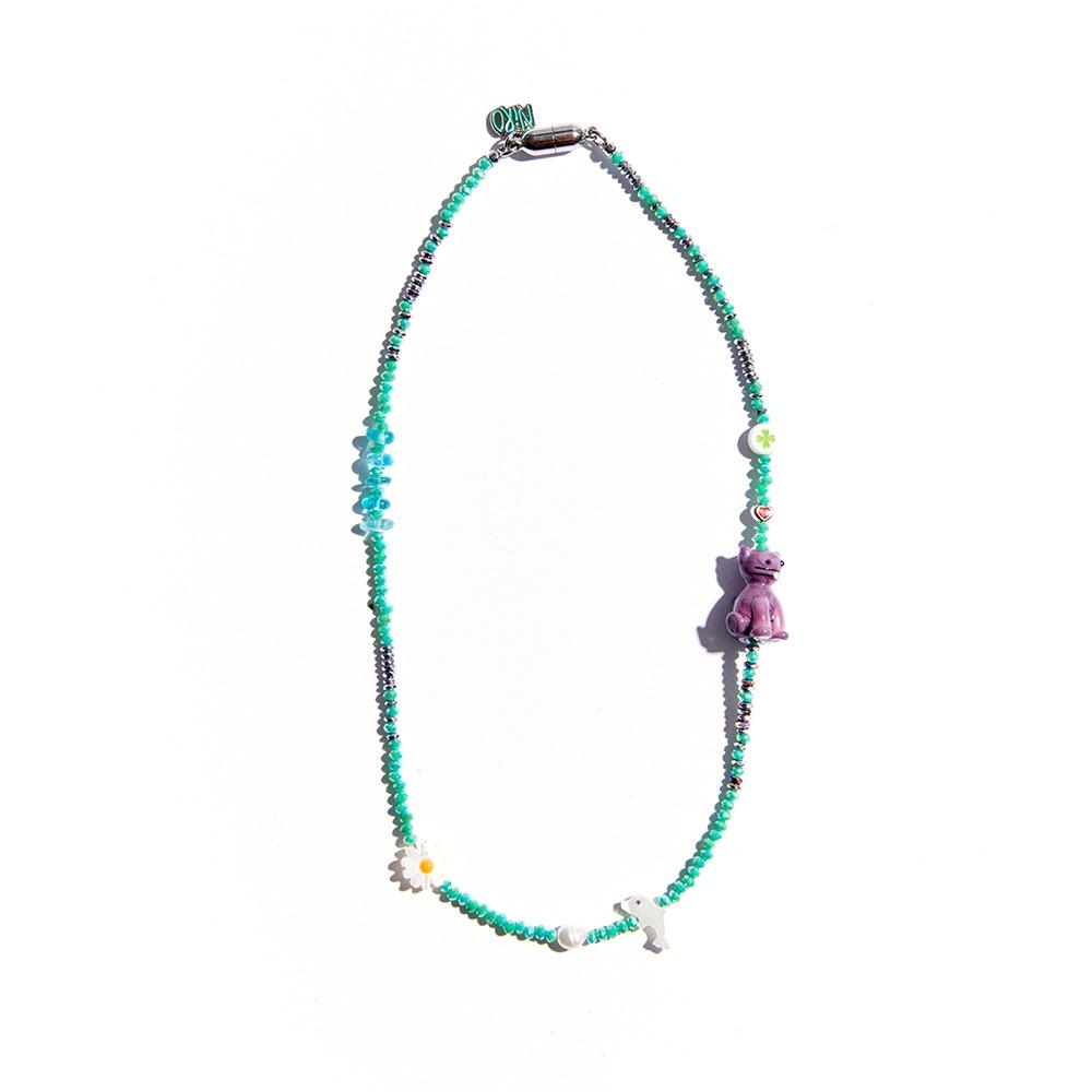 DAiSY ANiMAL BEADS NECKLACE #72
