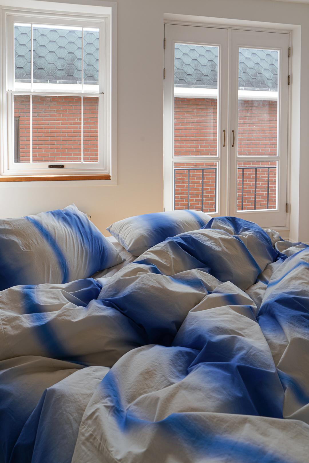 SMUDGE STRIPE DUVET COVER SETBada