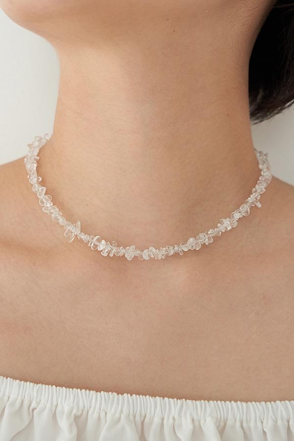 white jelly coral necklace