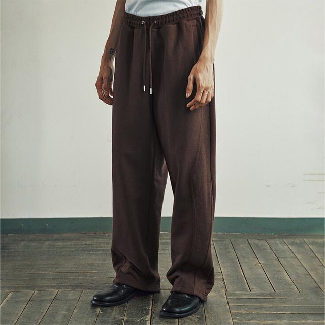 CUT-OFF SWEATPANTS BROWN
