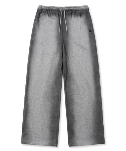 TAG DIRTY WIDE SWEAT PANTS - MELANGE GREY