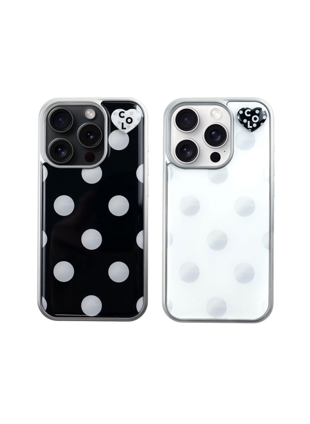 Polka Dot Heart Logo Pendant Epoxy Case (4type)