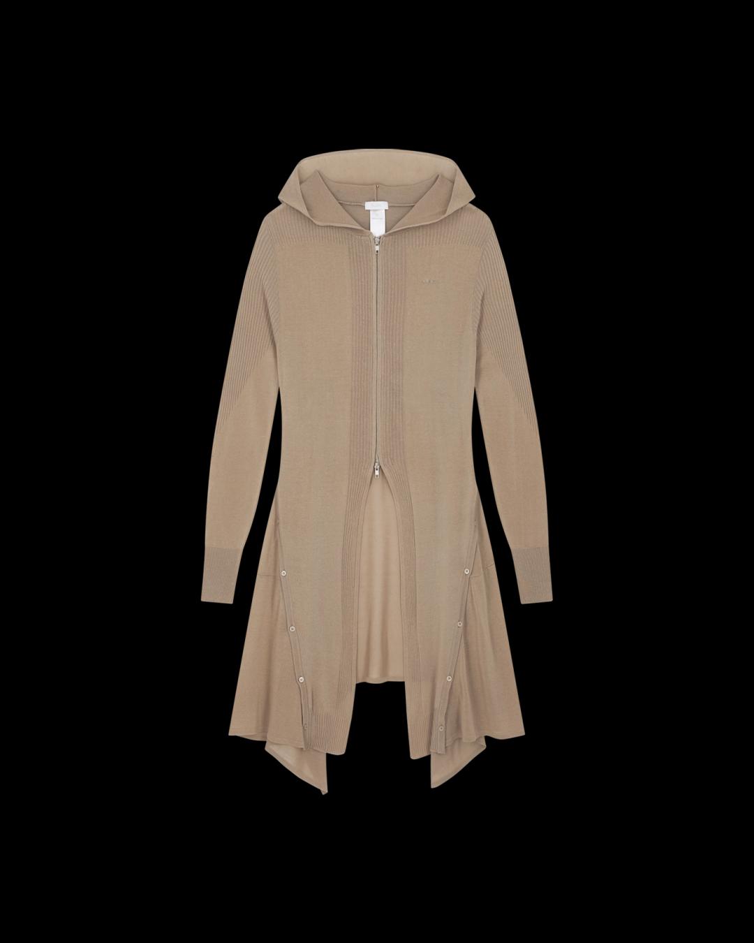 오호스 디태치 패널 니트 후디 탄 OJBF99KN001TN | 카시나 KASINA