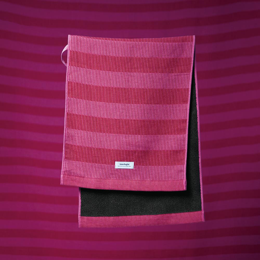 Gauze and Pile 40x110cm, Pink