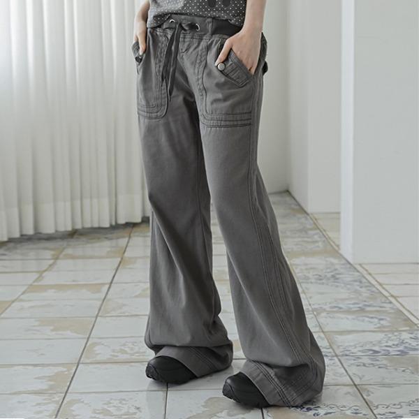 브론드 워시드 로우 팬츠