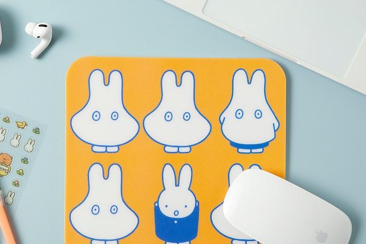 캐릭터 사각마우스 오렌지 마우스패드