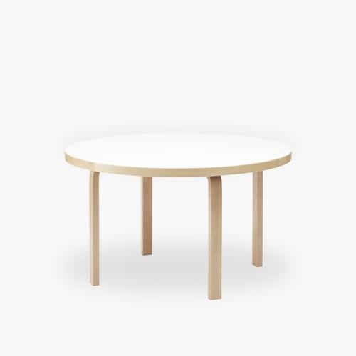 Aalto Table Round (Table 91 / White Laminate ) / 125