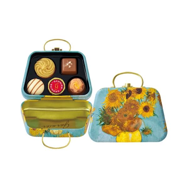 곤차로프 가르니에 2025년 명화 고흐 해바라기 틴 케이스 초콜릿 (5개입)