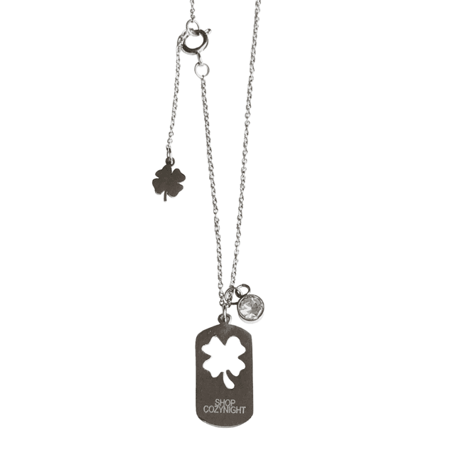 CLOVER CUBIC NECKLACE