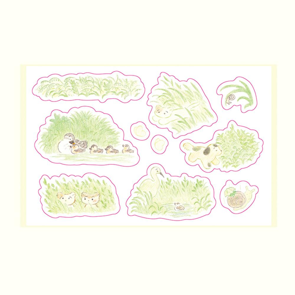 [하미네] 어떤 풀숲에서 스티커