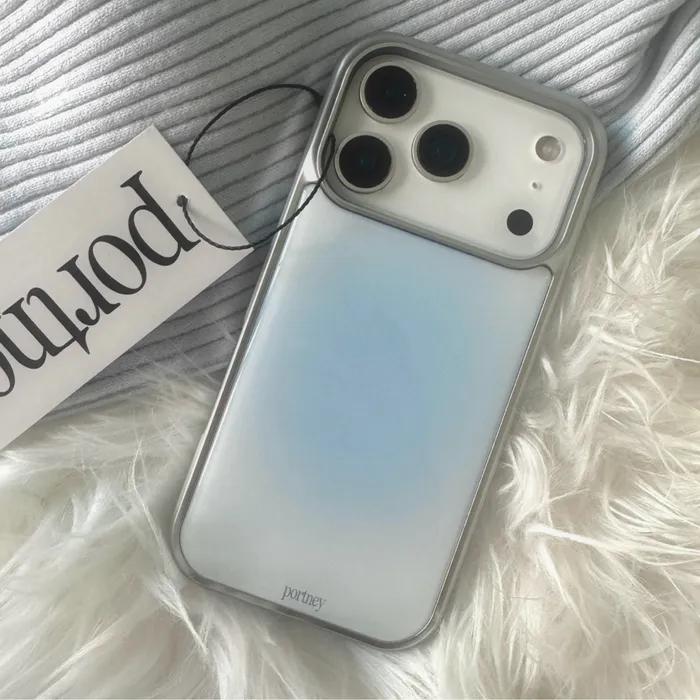 [아이폰17출시][+맥세이프][+갤럭시]silver palesky epoxy case