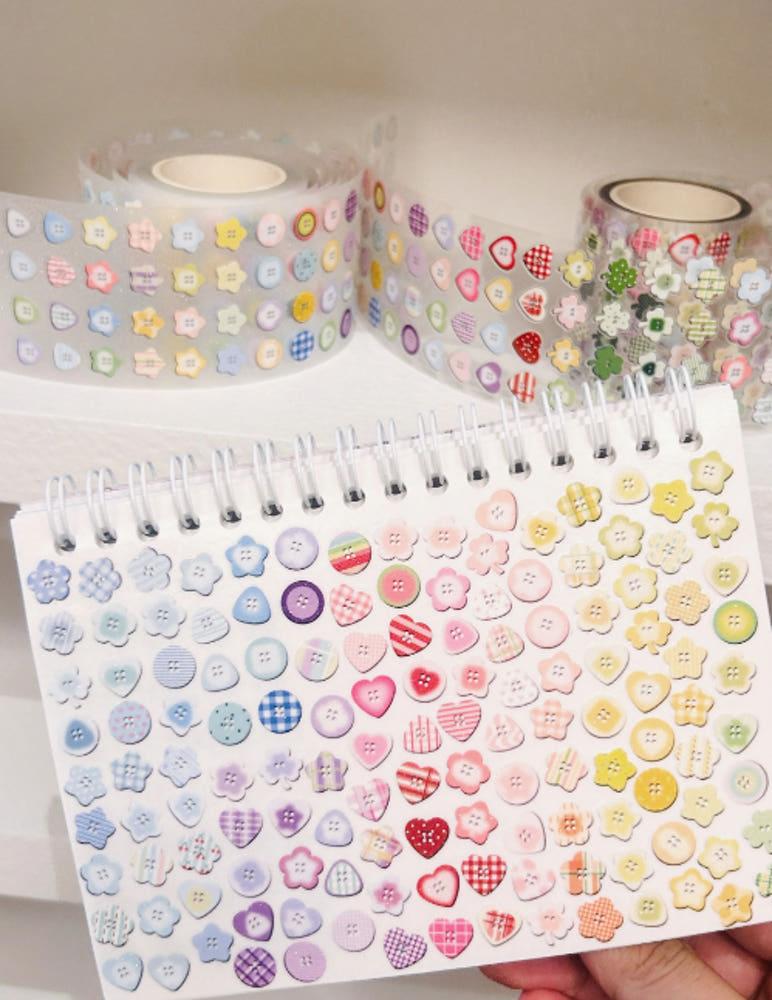 como store 단추 50mm 롤 스티커