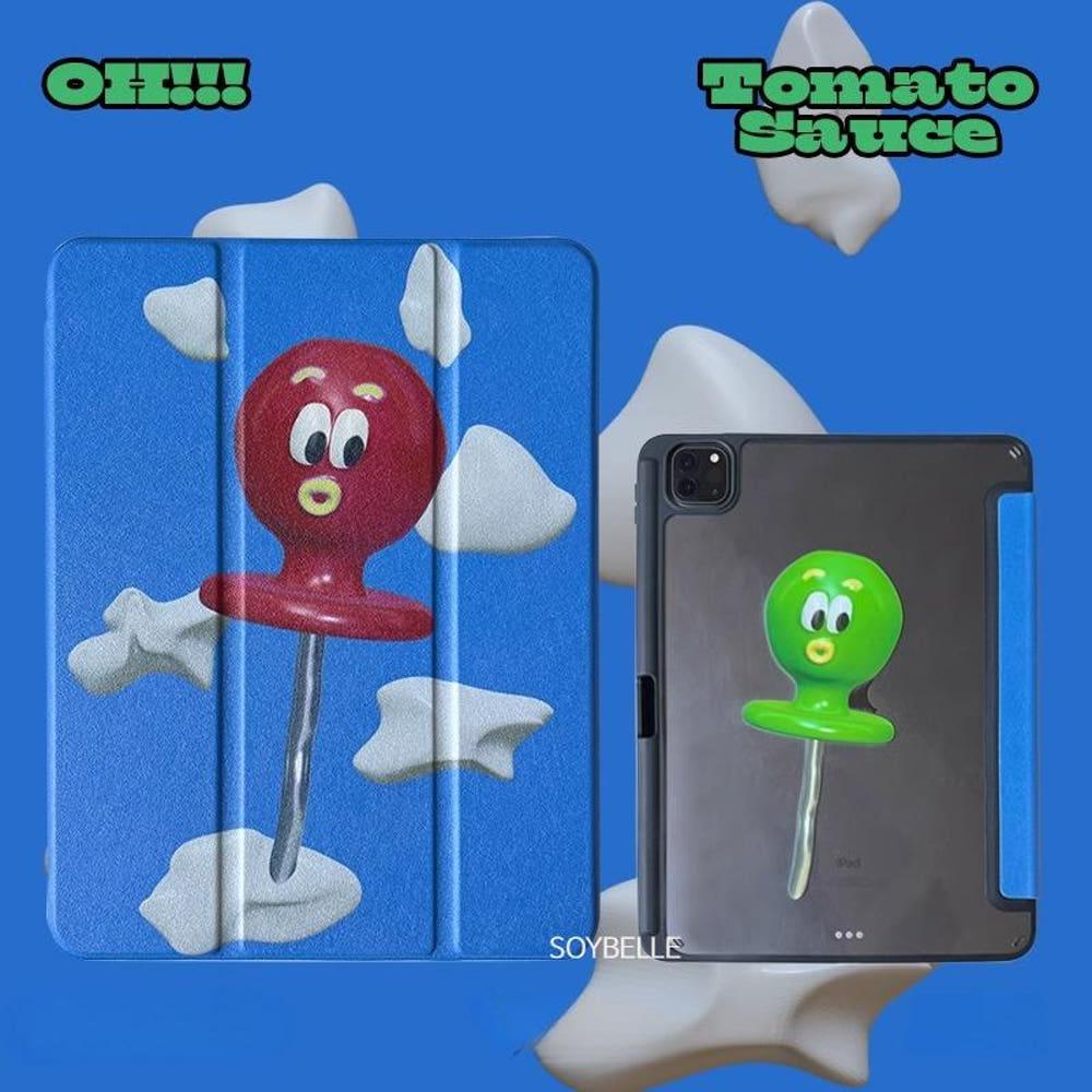 소이벨 문어 드라이버 iPad Case 아이패드 커플 케이스 삼단 접이식 펜슬 수납