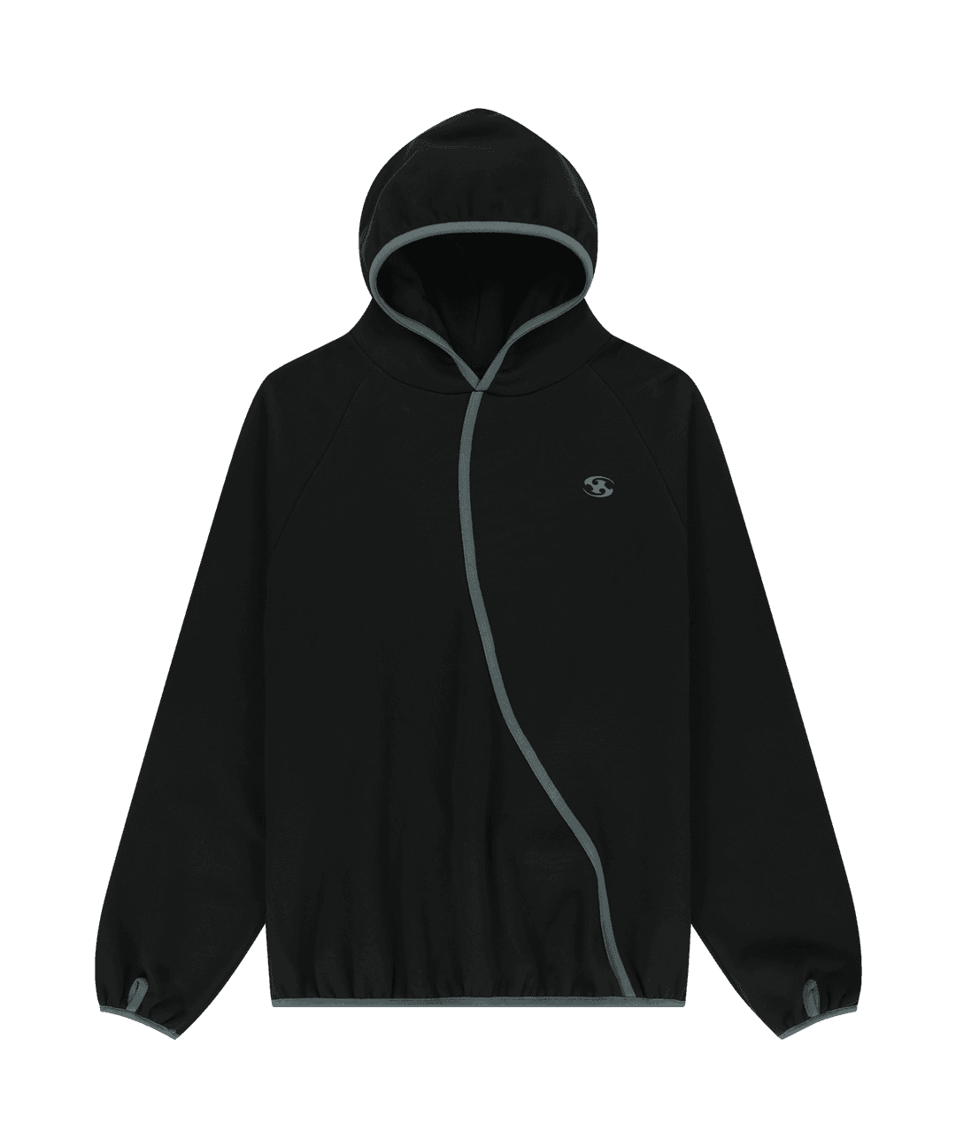 TAPED HOODIE [BLACK]_24FW